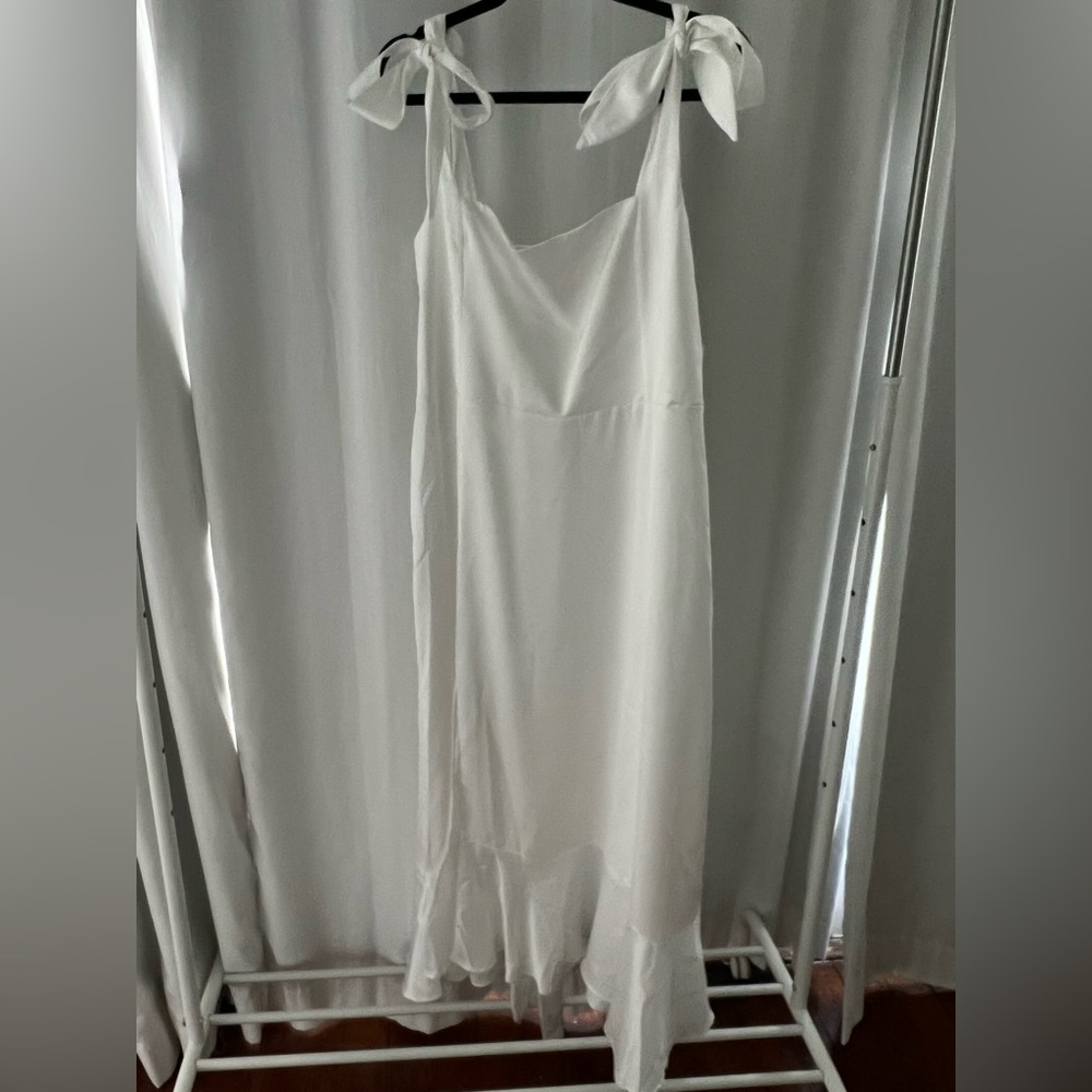 Show Me Your MuMu Garden Mini Dress-  Weddings white dress